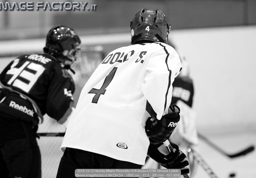 2015-12-12 Hockey Milano Rossoblu U14-Aosta A (4-7)